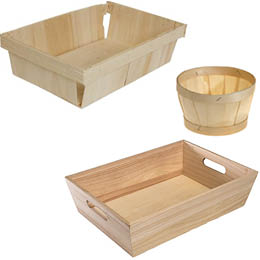 Paniers bois, Caisses bois